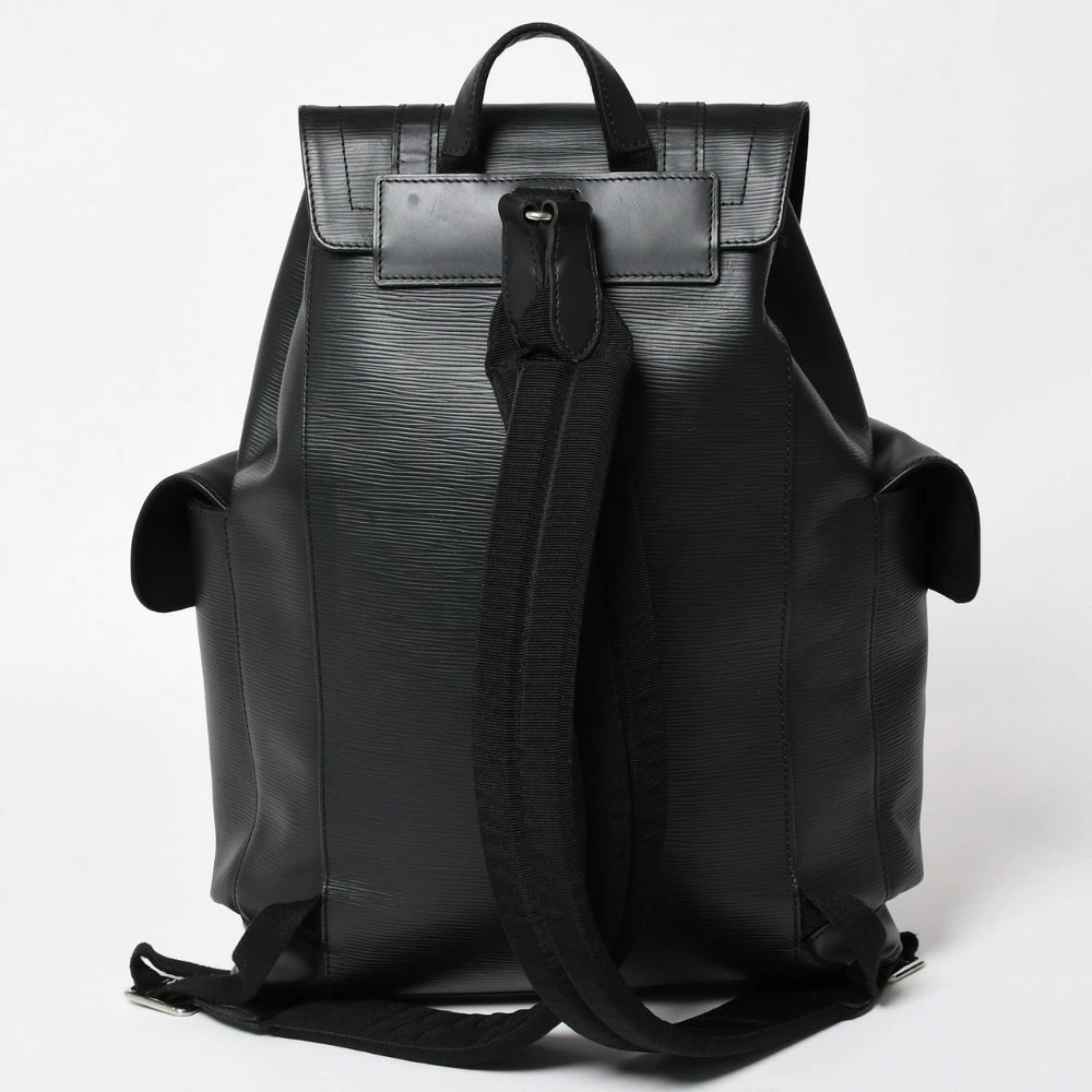 LOUIS VUITTON Christopher Backpack Epi Leather Black